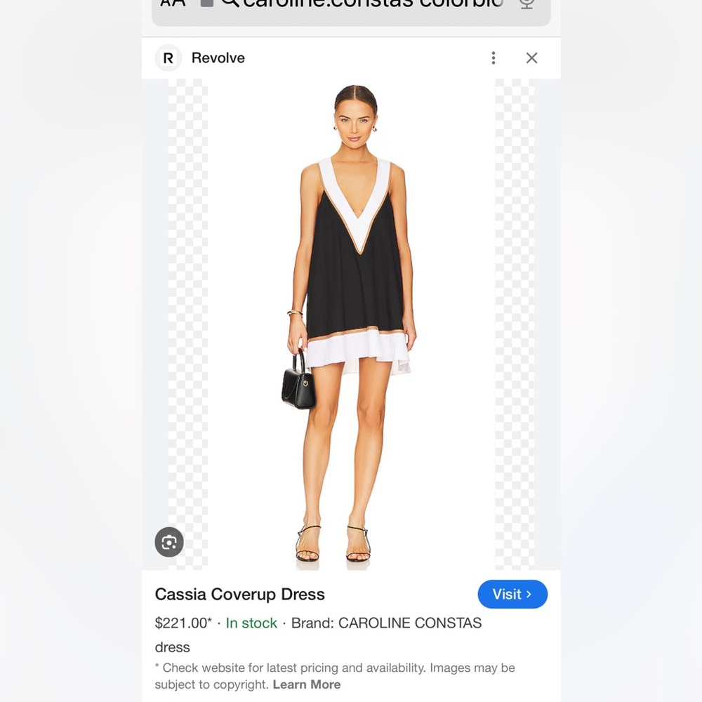 Caroline constas colorblock coverup. Never worn but dry cleaned